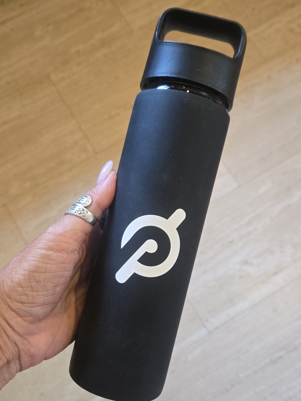 Peloton Glass Water Bottle with Silicone Protective Covering